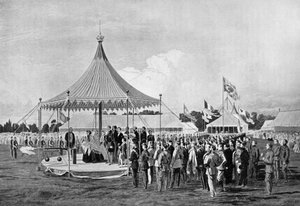 Queen Victoria Firing the First Shot at Wimbledon, July 1860 by Unbekannt