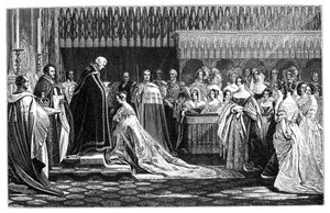 Queen Victoria Receiving the Sacrament at Her Coronation, 28 June 1838 by Unbekannt