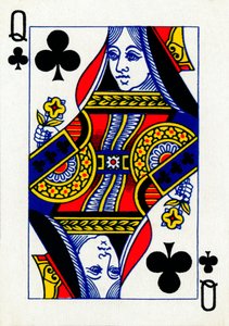 Queen of Clubs from a Deck of Goodall & Son Ltd. Playing Cards by Unbekannt
