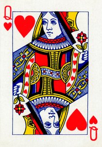 Queen of Hearts from a deck of Goodall & Son Ltd. playing cards by Unbekannt