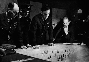 RAF Bomber Command Operations Room During a Raid, 1941