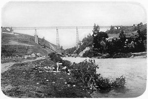 Railway Bridge Over The Malleco River, Arucania
