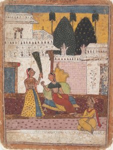 Ramkali Ragini: Page from a Dispersed Ragamala Series Garland of Musical Modes by Unbekannt