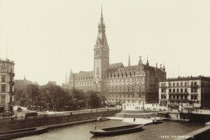 Hamburg Town Hall by Unbekannt