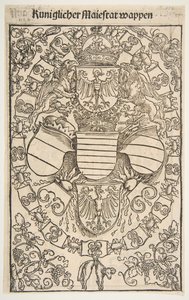Coat of Arms of Maximilian I as King of the Romans (Recto) / Coat of Arms of Florian (Verso) by Unbekannt