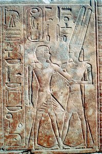 Relief of Queen Hatshepsut in Male Dress, Temple of Amun, Karnak, Egypt by Unbekannt