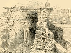 Remains of the Chapel of St. Thomas, Old London Bridge by Unbekannt