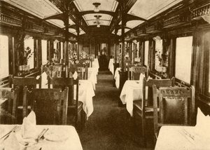 Restaurant Car on a Long-Distance Train, South African Railways, 1930