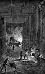 Retort House, Imperial Gasworks, Kings Road, London, 1876
