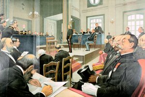 Retrial of Albert Dreyfus, Rennes, France by Unbekannt