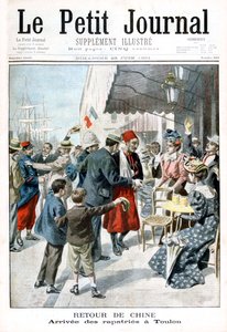 Return from China, Arrival of Repatriate, Toulon, 1901 by Unbekannt