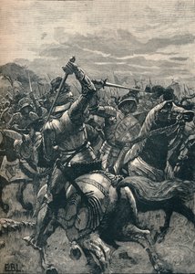 Richard III at the Battle of Bosworth by Unbekannt