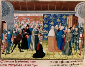 Richard II surrendering the crown by Unbekannt