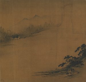 River Landscape in Mist