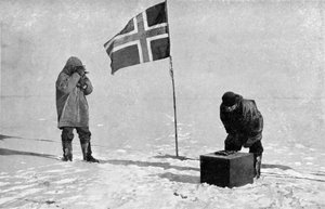 Roald Amundsen, Norwegian Explorer, at the South Pole, 1911