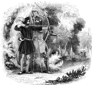 Robin Hood, Legendary English Folk Hero and Outlaw and Champion of the Poor by Unbekannt