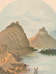 Rolandseck and the Kloster Nonnenwerth, 1864 by Unbekannt