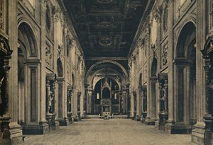 Main Nave of the Basilica of St. John Lateran, Rome by Unbekannt