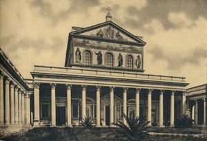 Principal Facade of the Basilica of St. Paul Outside the Walls, Rome by Unbekannt