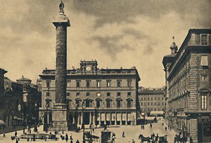 Rome - Square and Column of Marcus Aurelius, 1910