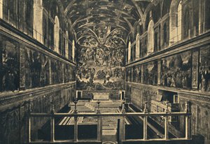 Roma - Vatican Palace - The Sistine Chapel, founded by Sixtus IV in 1483, 1910 by Unbekannt