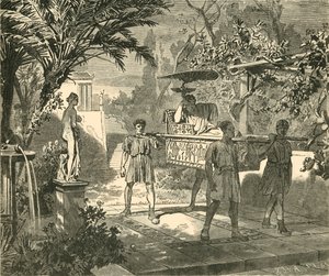 Roman Garden Scene, 1890 by Unbekannt