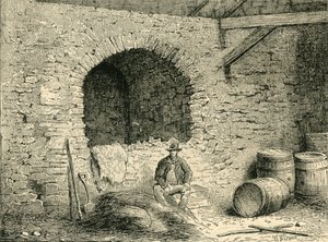 Roman Wall on Tower Hill, c1872 by Unbekannt