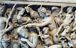Roman Sarcophagus with the Legend of Selene and Endymion by Unbekannt