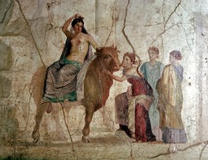 Roman Wallpainting of The Rape of Europa, House of Jason, Pompeii, Italy by Unbekannt