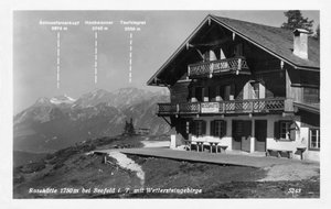 Rosshutte and the Wettersteingebirge mountains, near Seefeld, Austria, 20th century