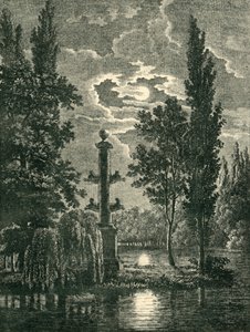 Rostral column in the gardens of the Château de Méréville, Essonne, France