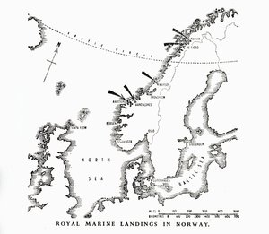 Royal Marine landings in Norway, World War II by Unbekannt