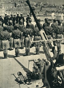 Royal Marines at the Parade Celebrating the Successful Defence of Malta, World War II, 1943-1944