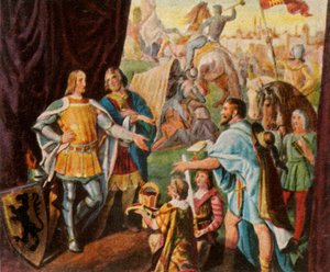 Rudolf of Habsburg Receives the News of His Election as King of Germany by Unbekannt