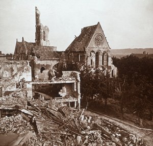 Ruined church, Vauxaillon, northern France by Unbekannt