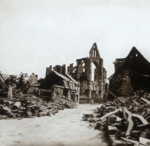 Ruins, Craonne, Northern France, c1914-c1918