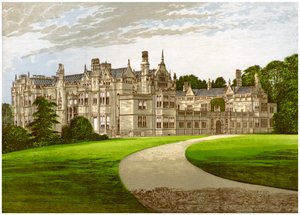 Rushton Hall, Northamptonshire, Home of the Clarke-Thornhall Family, c1880 by Unbekannt