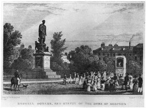 Russell Square and the Statue of the Duke of Bedford, London, 19th Century, 1907
