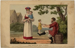 Russian Peasant Family, 1810s by Unbekannt