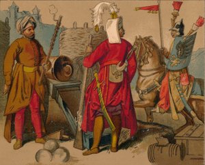 Russian Strelitzi and Turkish Guards of the 17th Century - Artilleryman, Janissary, Spahioglan