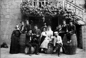 Russian Author Alexander Kuprin with His Wife in Yalta, Crimea