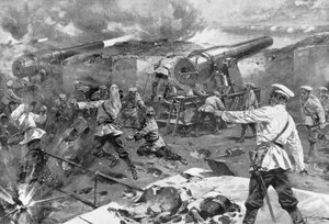 Russian Battery in Action, Russo-Japanese War