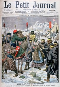 Russian Nurse Taken Prisoner by the Manchus Being Handed Over to the Japanese, Manchuria, 1904 by Unbekannt