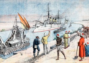 Russian warships passing through the Suez Canal, Russo-Japanese War