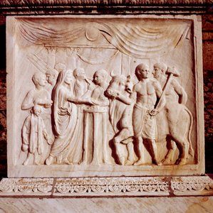 Sacrifice of an Ox, Temple of Vespasian, Pompeii, Italy, 1st Century