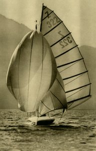 Sailing on the Attersee, Upper Austria by Unbekannt