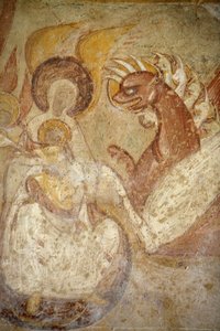 Saint-Savin abbey painting: Apocalypse, Saint-Savin-sur-Gartempe, France