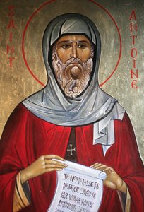 Saint Anthony, Saint-Antoine-le-Grand orthodox church, Saint-Laurent-en-Royans, France