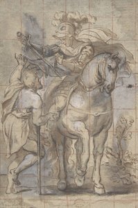 Saint Martin and the Beggar by Unbekannt