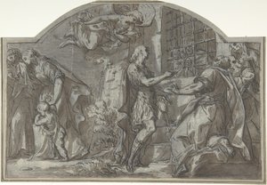 Saint Sebastian Exhorts the Christian Prisoners by Unbekannt